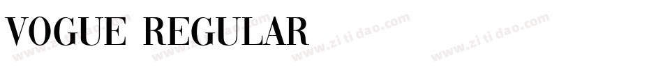 Vogue Regular字体转换